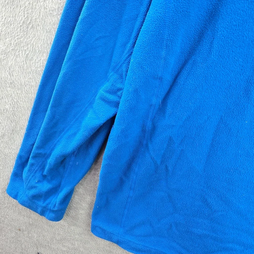 The North Face Men Sweatshirt 2XL Blue Colorblock‎ 1/2 Zip Pockets Mock Neck